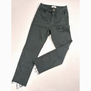 JBD Just Black Denim Women’s Jeans Size 25 | Emerald Green Straight Leg Raw Hem